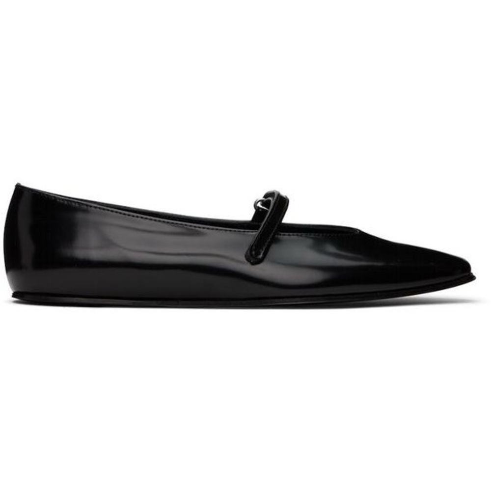 BY FAR Black Patent Mary Jane Flats with Slim Strap - Picture 6 of 14